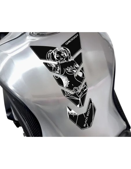 ONEDESIGN Tanks, Tankabdeckungen & -polster - TANKPAD BLACK EDITION WOMAN