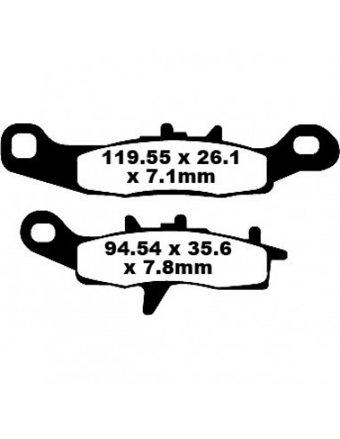 EBC BREMSBELAG FA-TT SERIE CARBONFASER