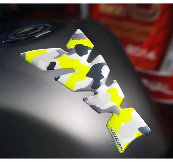 ONEDESIGN Tanks, Tankabdeckungen & -polster - TANKPAD MOON CAMO YW FLUO