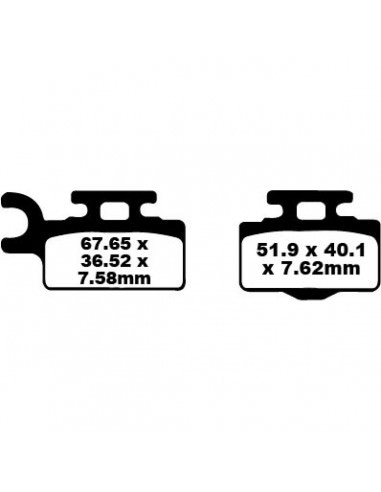 EBC BREMSBELAG FA-TT SERIE CARBONFASER