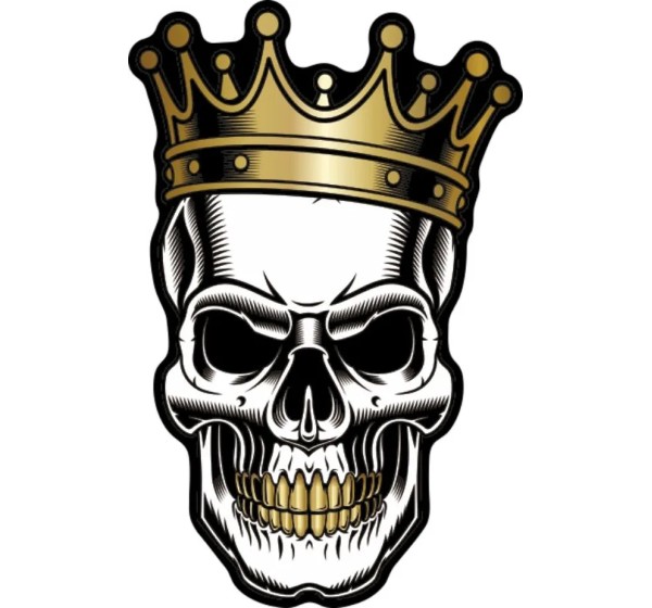 ONEDESIGN Dekorsätze & Aufkleber - UV LABELS SKULL