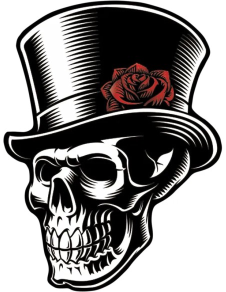 ONEDESIGN Dekorsätze & Aufkleber - UV LABELS SKULL