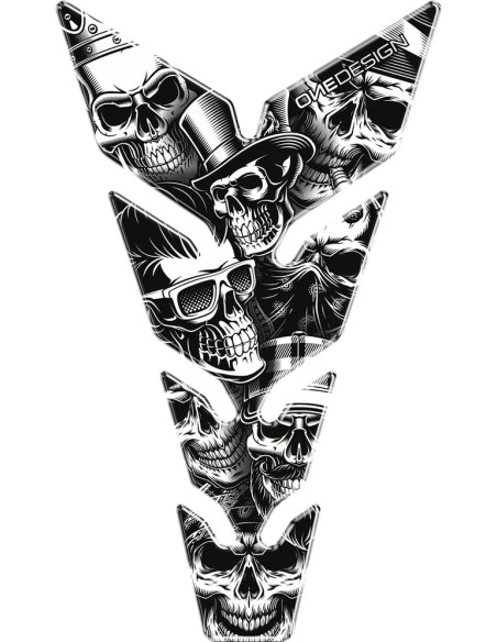 ONEDESIGN Tanks, Tankabdeckungen & -polster - TANKPAD MAX SKULLS1