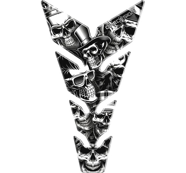 ONEDESIGN Tanks, Tankabdeckungen & -polster - TANKPAD MAX SKULLS1
