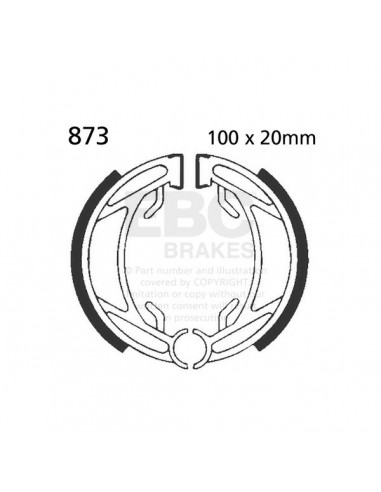 EBC BREMSBACKEN PLAIN SERIES ORGANIC