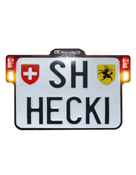 HEINZ BIKES Kennzeichen - LIC.PLT.3IN1 W/TL C CH SWI