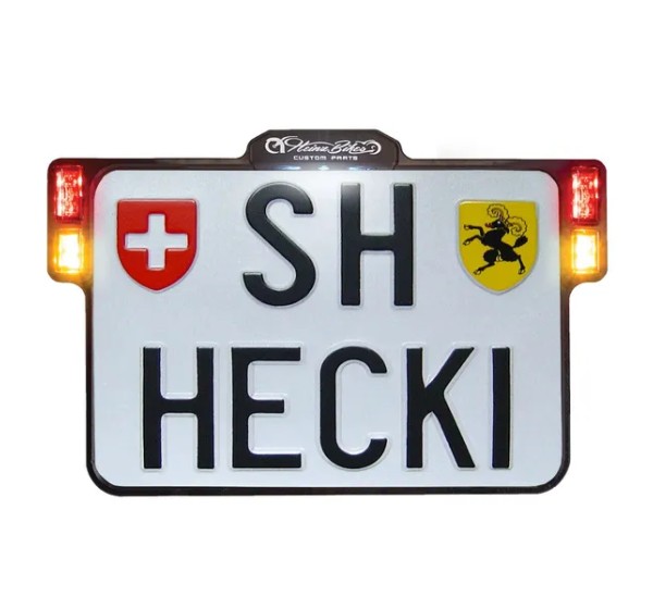 HEINZ BIKES Kennzeichen - LIC.PLT.3IN1 W/TL C CH SWI