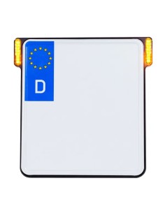 All-in-One Kennzeichenhalter mit LED-Blinkern