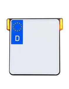 All-in-One Kennzeichenhalter mit LED-Blinkern