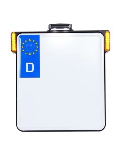 All-in-One Kennzeichenhalter mit LED-Blinkern