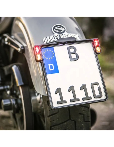 HEINZ BIKES Kennzeichen - Einbaubeispiel
