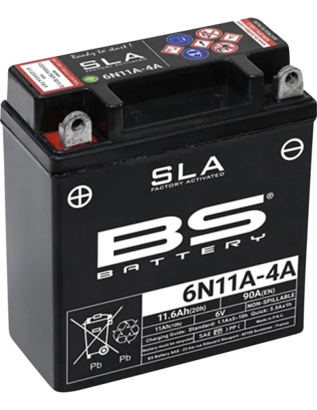 BS BATTERY Batterien - BATTERY BS 6N11A-4A SLA