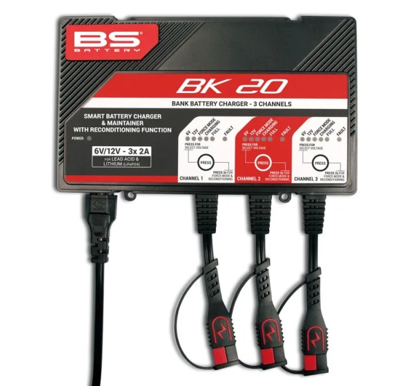 BS BATTERY Ladegeräte - CHARGER BK20 12V 3X2A