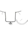 EZ Install Kabelgebundenes 1-1/4" Lenker-Kit mit spitzem...