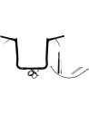 EZ Install Kabelgebundenes 1-1/4" Lenker-Kit mit spitzem...