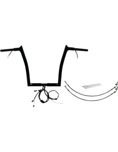 EZ Install Kabelgebundenes 1-1/4" Lenker-Kit mit spitzem...