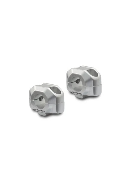 SW-MOTECH Risers - BAR RISER FOR 22MM SILVER