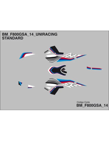 UNIRACING Dekorsätze & Aufkleber für BMW F 800 GS ABS 2014-2015