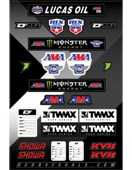 D'COR VISUALS Dekorsätze & Aufkleber - DECAL SHEET LOGOS