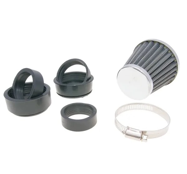 101 OCTANE Luftfilter & Reiniger - AIR FILTER POWER 35-48MM CHROM