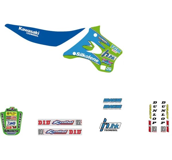 TECNOSEL Dekorsätze & Aufkleber für KAWASAKI KX 125 K 1994-1998