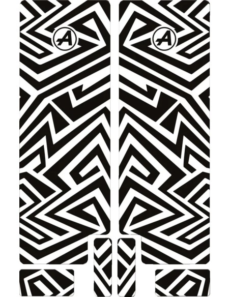 ALGIS Rahmenschutz - FORK DECAL BK LINES GLOSS