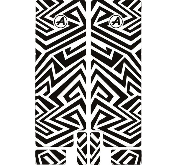 ALGIS Rahmenschutz - FORK DECAL BK LINES GLOSS