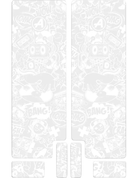 ALGIS Rahmenschutz - FORK DECAL WT COMIC GLOSS