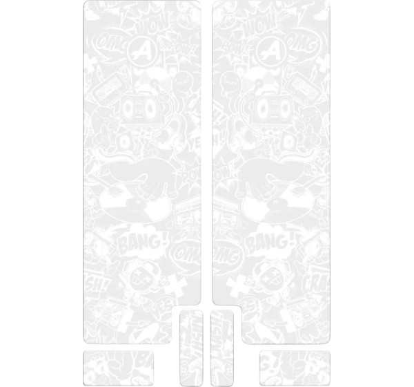 ALGIS Rahmenschutz - FORK DECAL WT COMIC GLOSS
