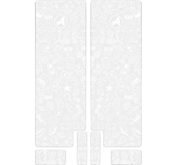 ALGIS Rahmenschutz - FORK DECAL WT ICON GLOSS