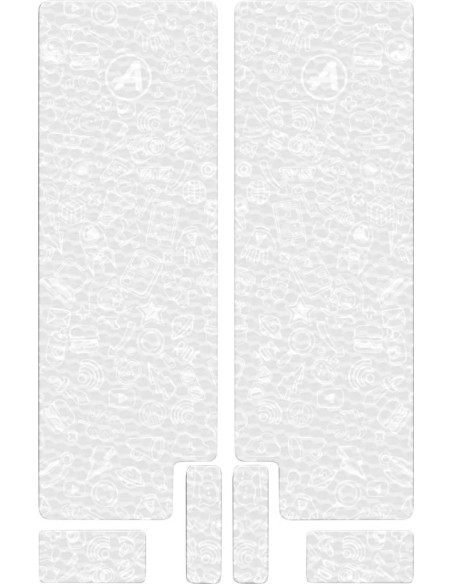 ALGIS Rahmenschutz - FORK DECAL TEXTURED WT ICON
