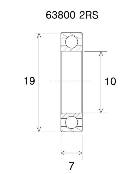 BLACK BEARING Umlenkung & Lager - BEARING MAX 10X19X7MM