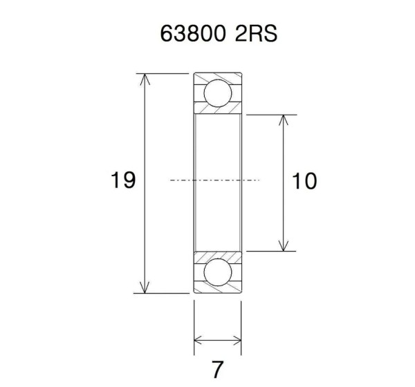 BLACK BEARING Umlenkung & Lager - BEARING MAX 10X19X7MM