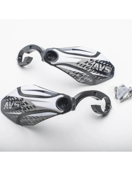 AVS RACING Handprotektoren - HNDGD ALU MOUNT BK WT