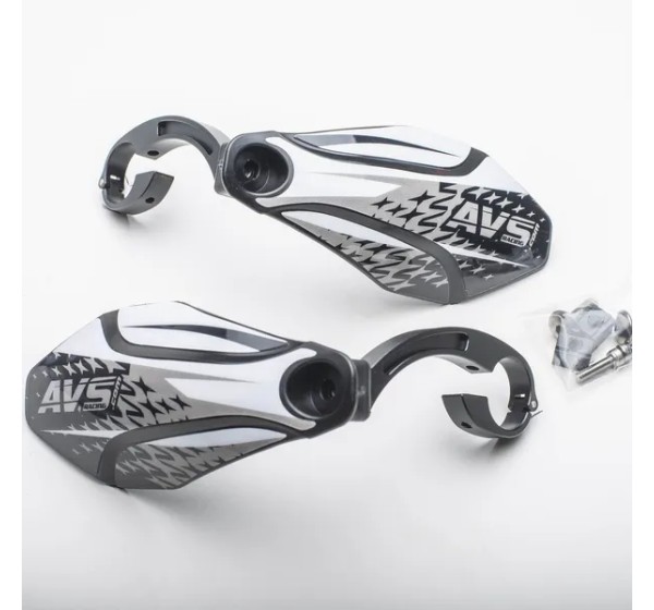 AVS RACING Handprotektoren - HNDGD ALU MOUNT BK WT