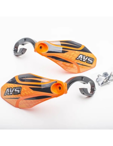 AVS RACING Handprotektoren - HNDGD ALU MOUNT OR BK
