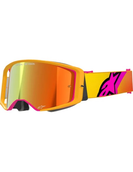 ALPINESTARS GOGGLES Motorradbrillen - GOGGLE SUPERTECH CORP YLW/PNK