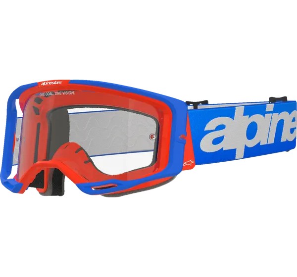 ALPINESTARS GOGGLES Motorradbrillen - GOGGLE VISION 8 WORDMARK BL/OR