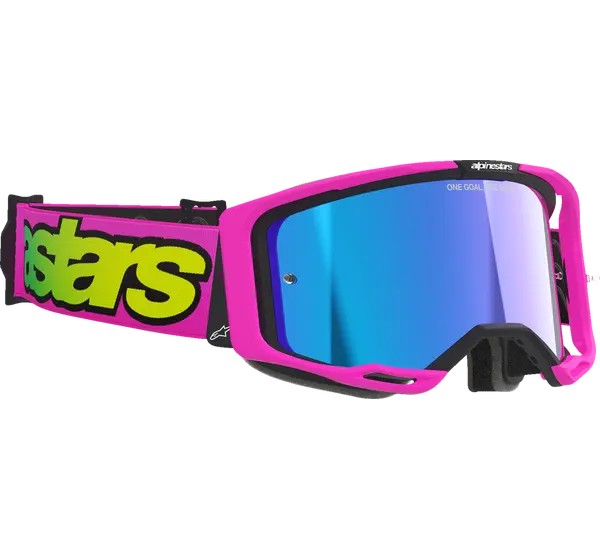 ALPINESTARS GOGGLES Motorradbrillen - GOGGLE VISION 8 VISTA PINK/YEL