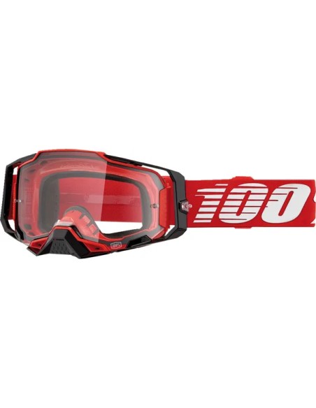 100% Motorradbrillen - GOGGLE ARMEGA RED CLR