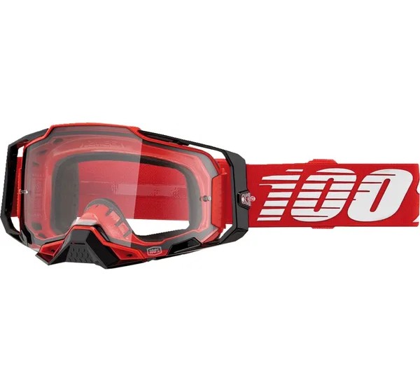 100% Motorradbrillen - GOGGLE ARMEGA RED CLR