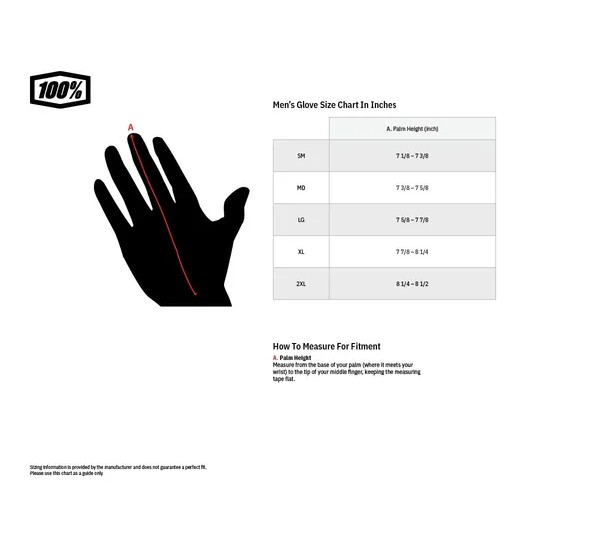 100% Handschuhe - Detailansicht