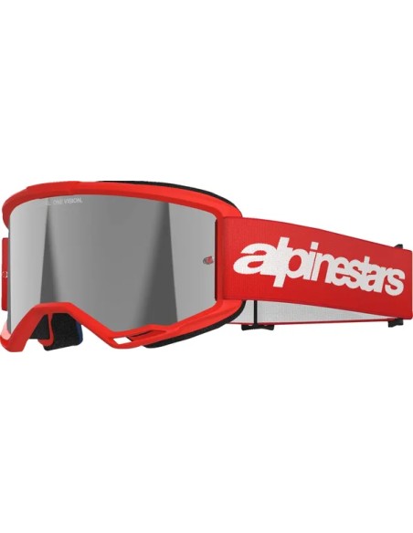 ALPINESTARS GOGGLES Motorradbrillen - GOGGLE VISION 3 WORDMARK RED M