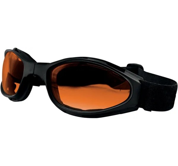 BOBSTER Motorradbrillen - GOGGLE CROSSFIRE BLACK W/ AMBE