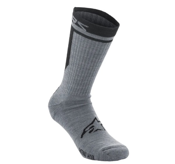ALPINESTARS BICYCLE Socken - SOCKS MERINO 24 GRAY/BLACK L