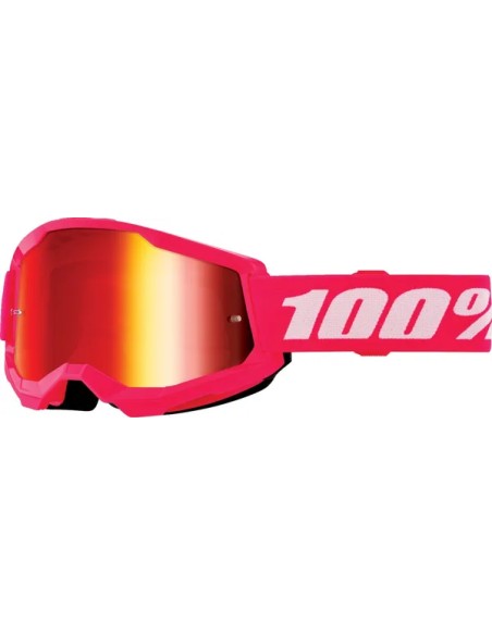 100% Motorradbrillen - GOGGLE STRATA 2 JNR PINK MIR R