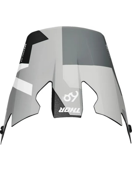 THOR Visiere & Blenden - VISOR R-SPORT CRBN BRAVE GY/WH