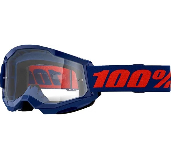 100% Motorradbrillen - GOGGLE STRATA 2 NAVY CLR