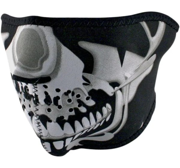 ZAN HEADGEAR Kopf- & Halsbedeckungen - HALF MASK CHROME SKULL