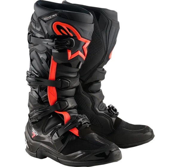 ALPINESTARS(MX) Offroad - BOOT TECH 7 BLACK/RED FLUO 14